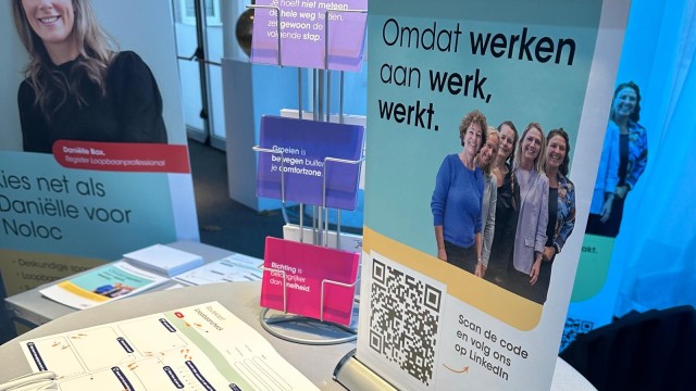 Stand vakevents Noloc beroepsvereniging loopbaanprofessionals